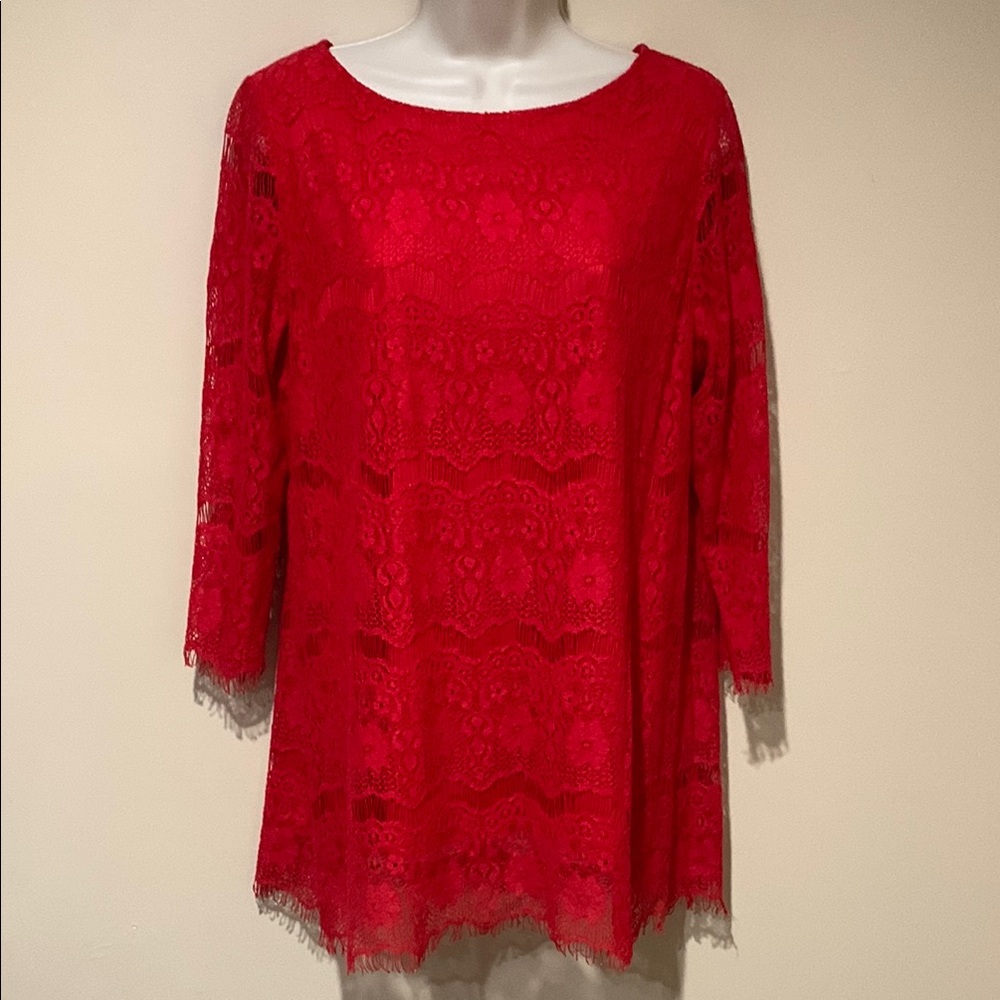 V Cristina lace top
